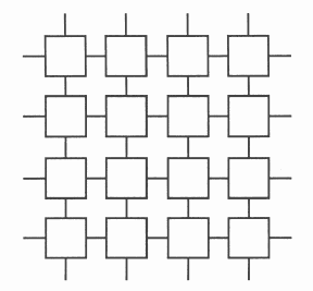 A network of transputers is easily constructed using point-to-point
communication