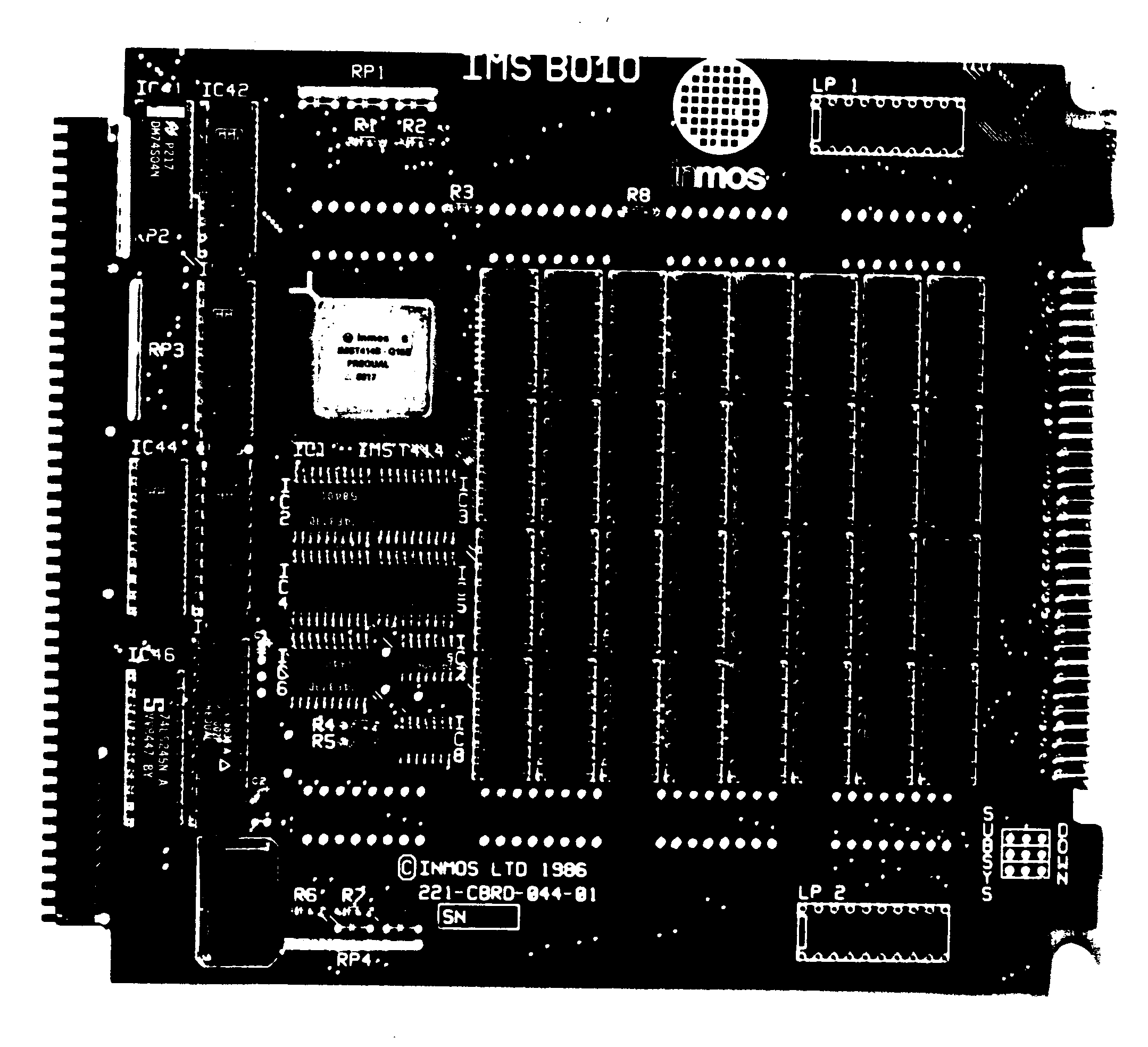 The IMS B010 NEC PC add-in
board