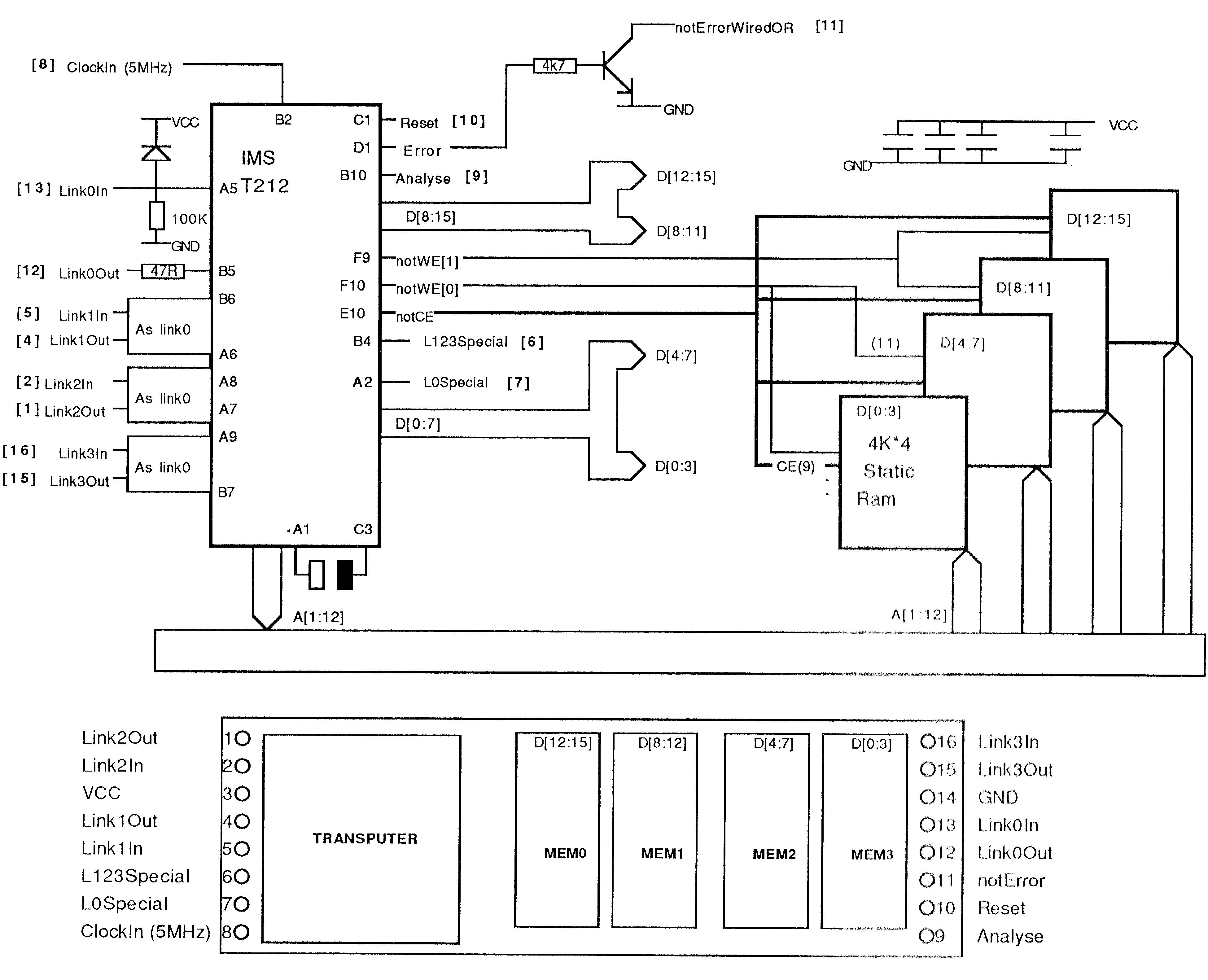 Circuit diagram and pinout of
module