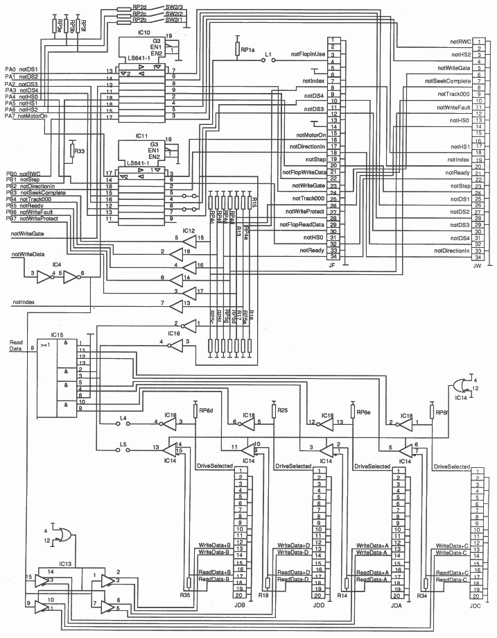 Disk drive interface