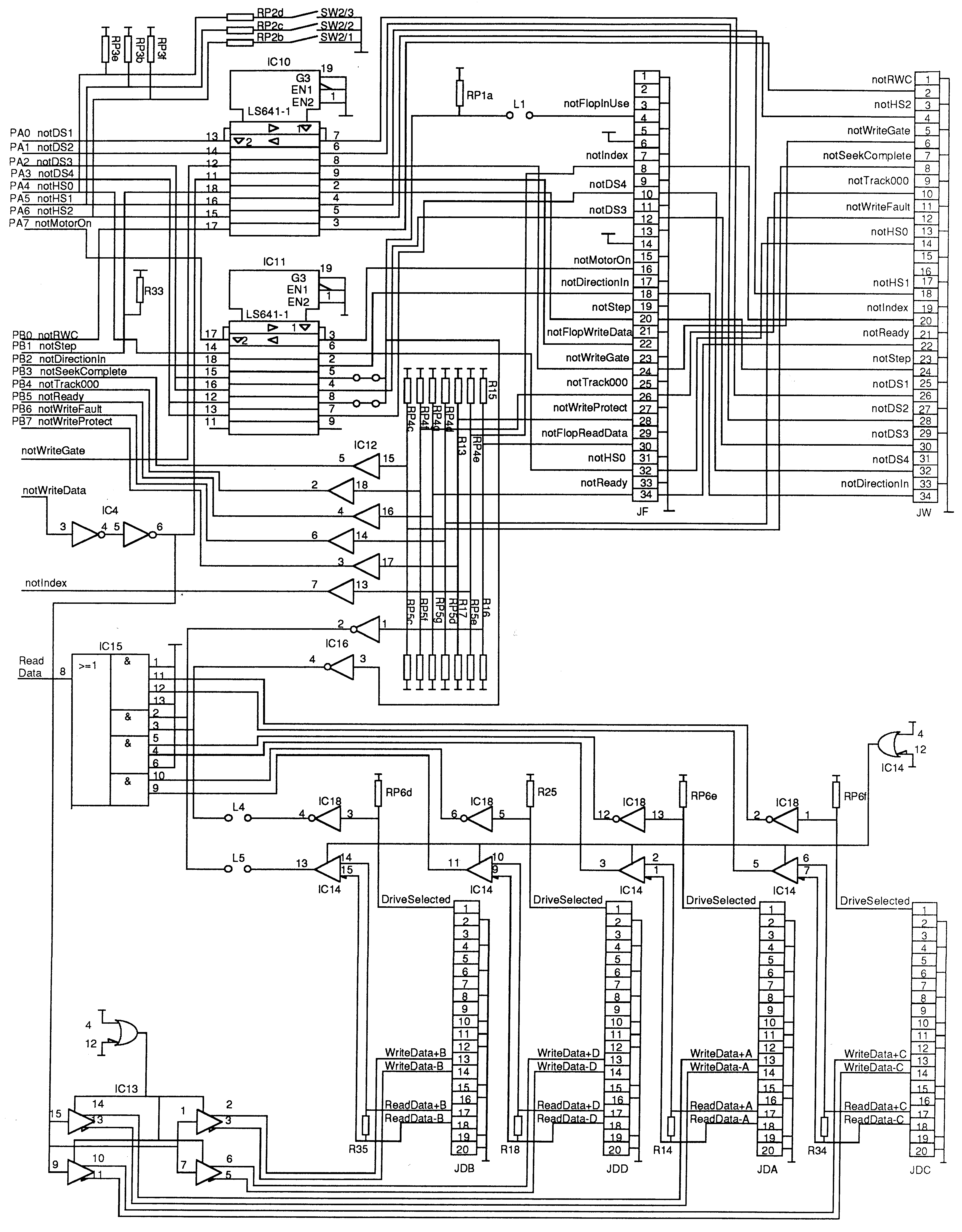 Disk drive interface