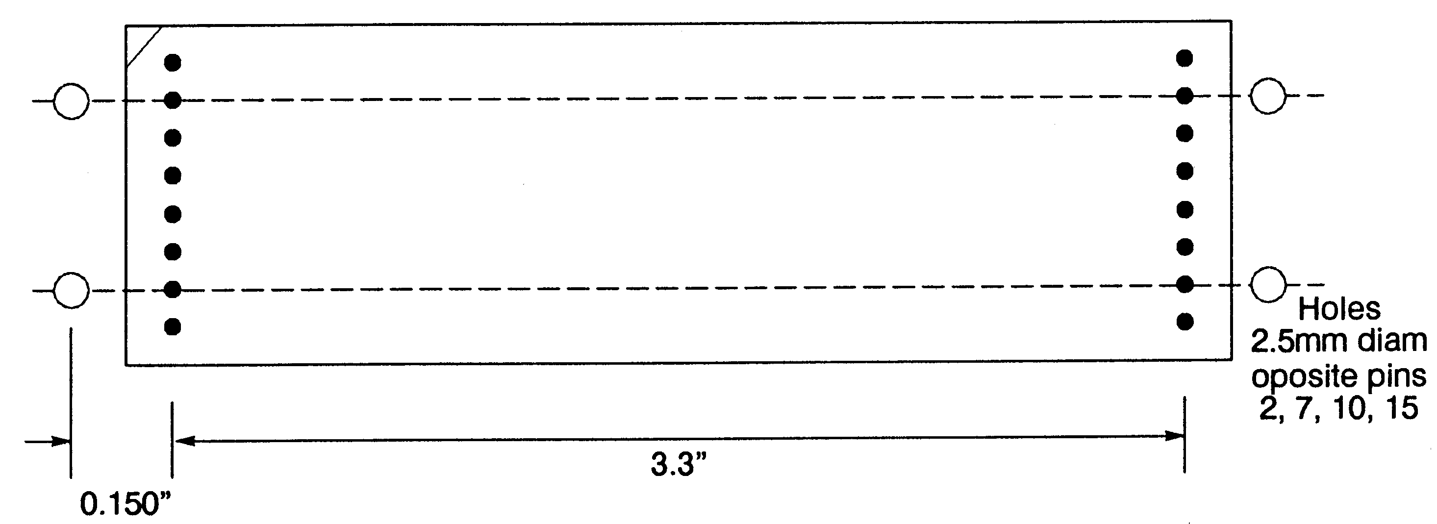 Fixing holes for mechanical retention