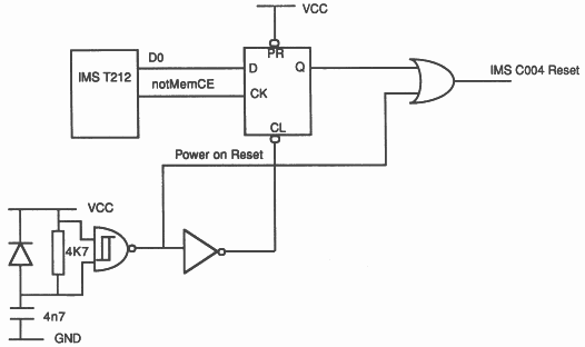 IMS C004 reset circuit