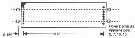 Fixing holes for mechanical retention